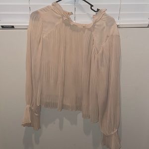 Zara Cream Ruffle Blouse